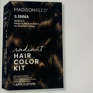 Madison Reed Hair Color Kit -5.5NNA Medium Neutral Brown for Resistant Gray